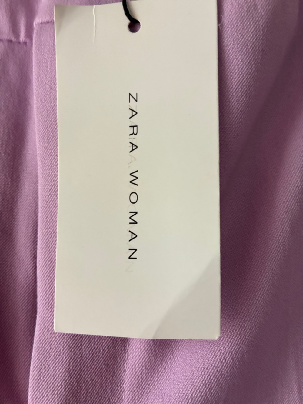 Zara women Light Lavender Dress Pants - Tailored Straight Leg length 36” - Picture 2 of 5